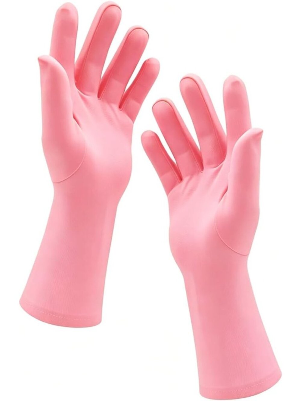 Men's and Women's Pink Stretchy Length Banquet Spandex Short Party Gloves